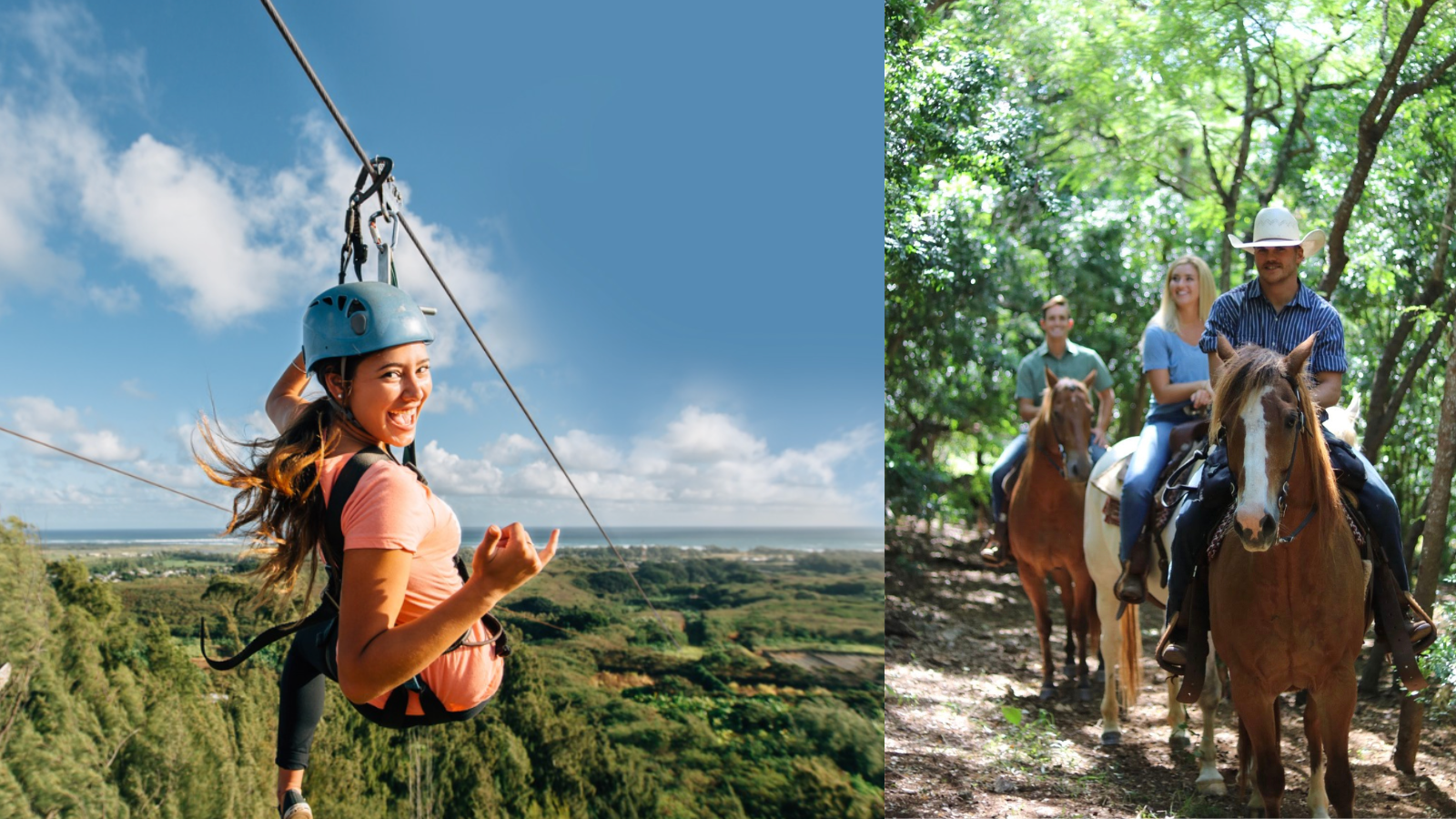 Scenic Horseback and Zip: A Full North Shore Adventure