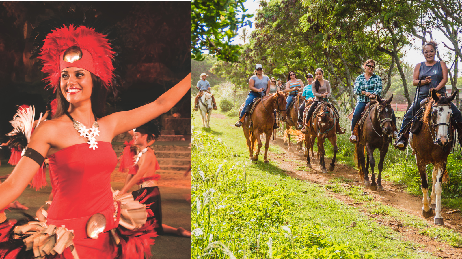 Gunstock Horseback + Polynesian Cultural Center: Great Outdoors and Island Culture